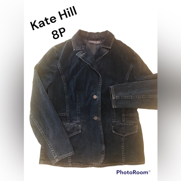 Kate Hill Jean Jacket Size 8P - Picture 1 of 3